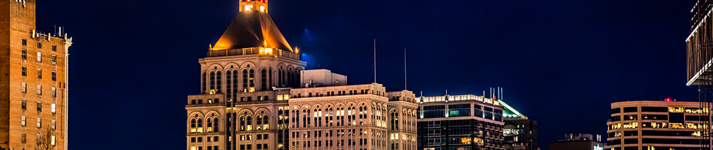 Downtown Skyline At Night