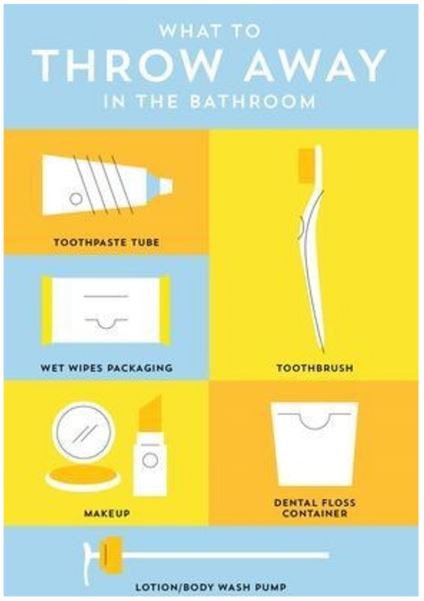 What to throw away in the bathroom