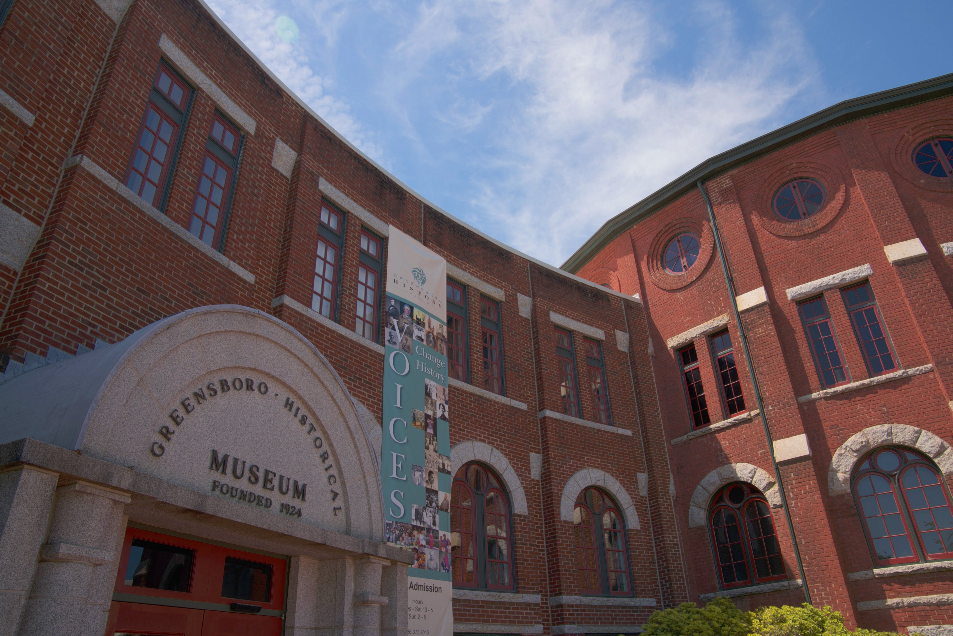 Entrance to Greensboro History Musem