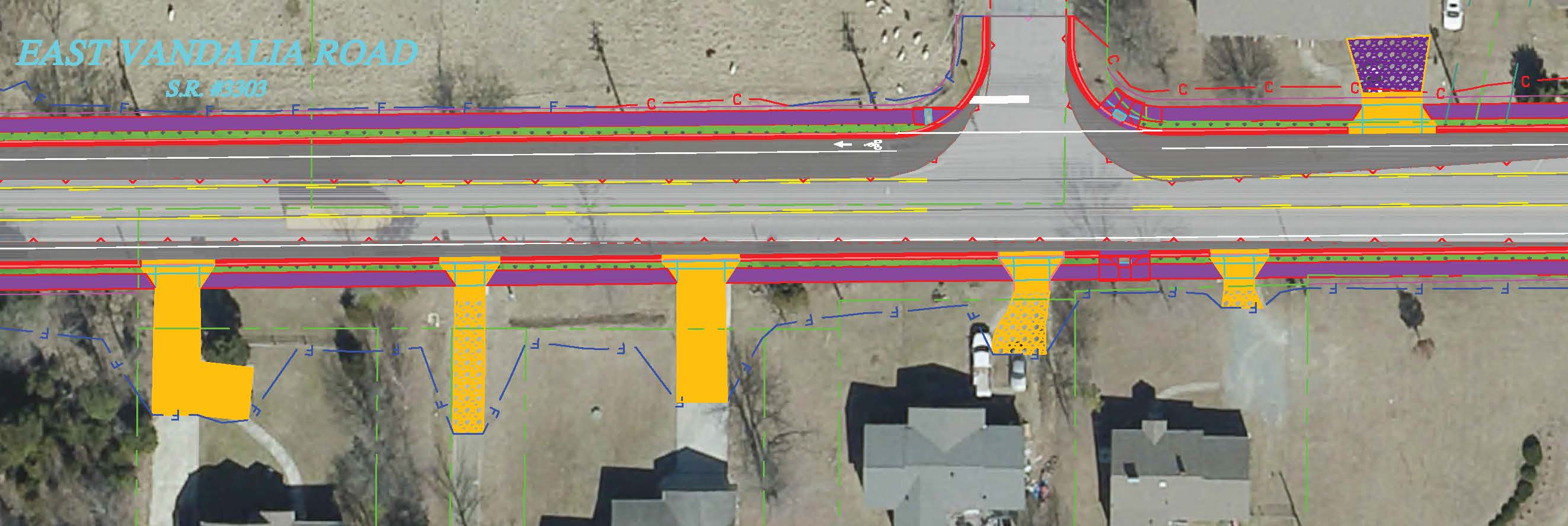 E. Vandalia Road redesign illustration