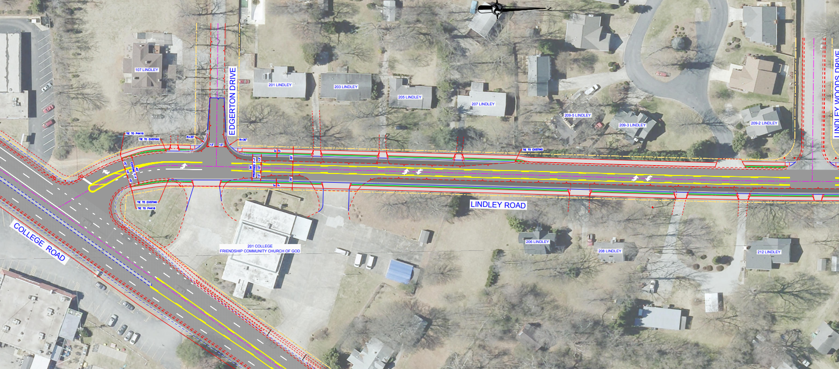 College and Lindley Road project