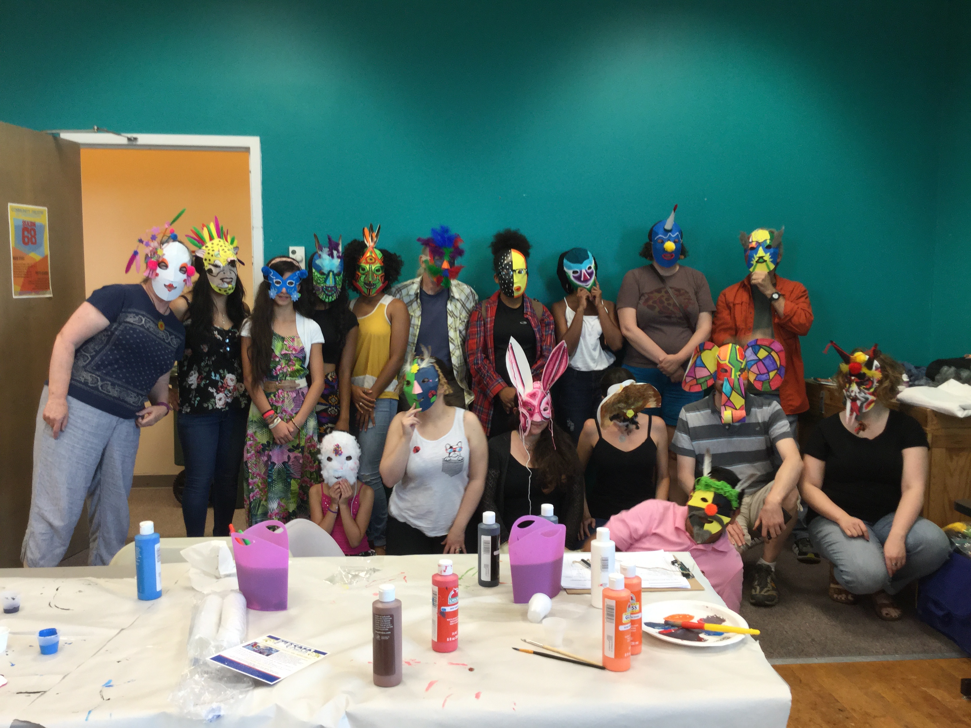 CASA Azul mask workshop