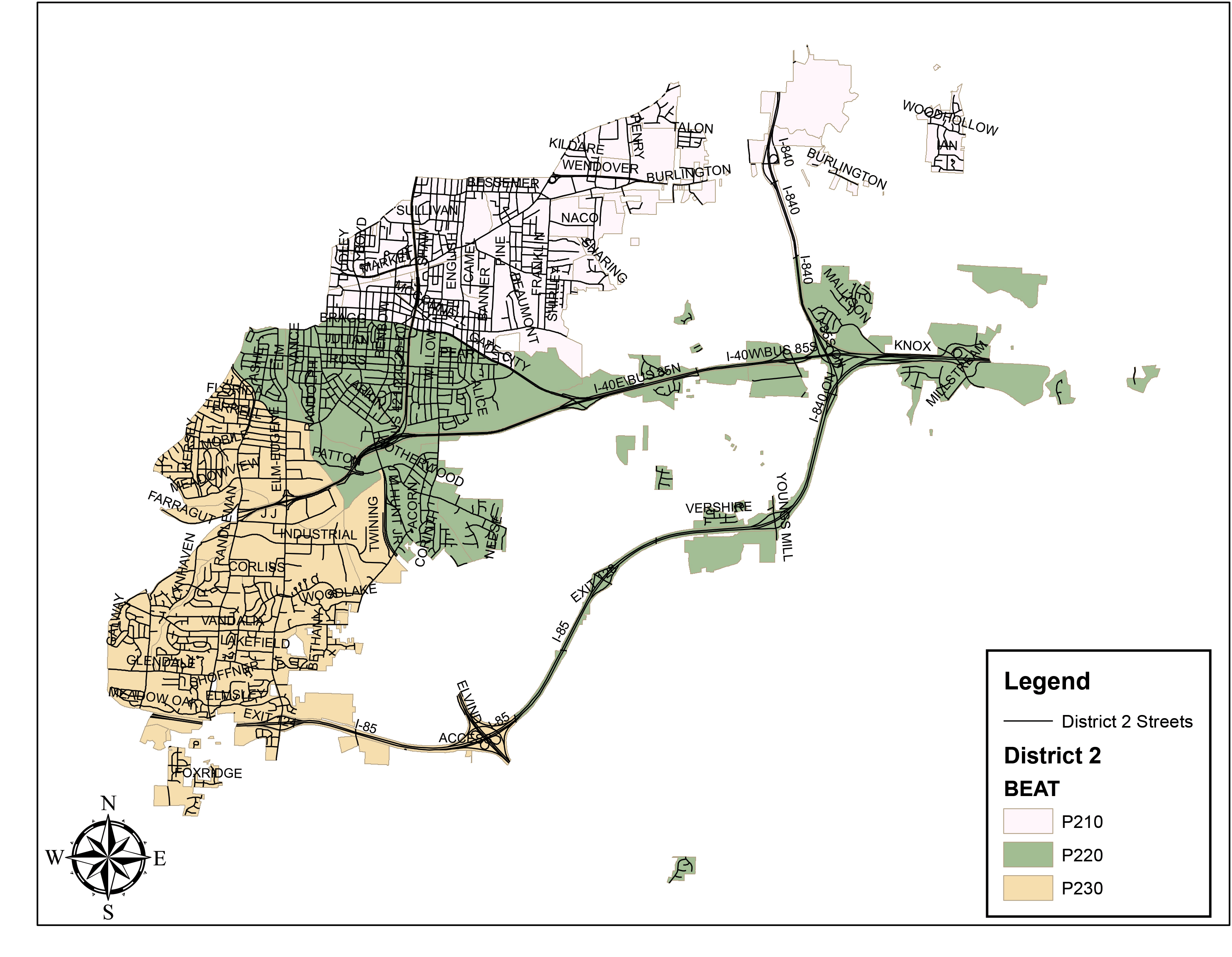 District 2 color map