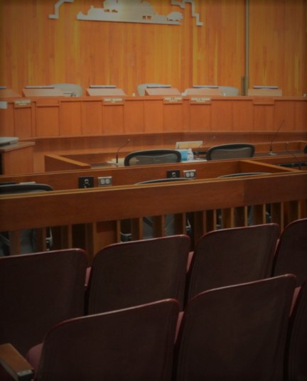 Empty City Council Chamber