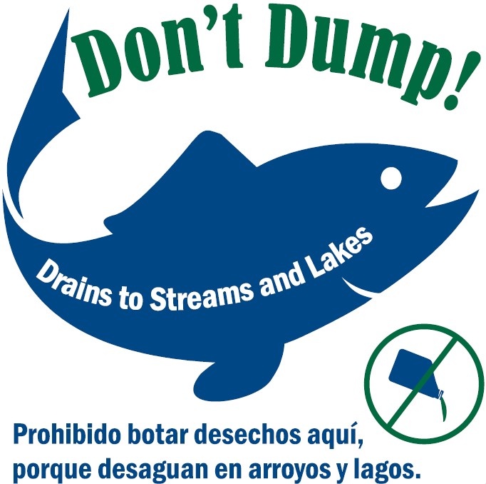 Don't Dump Drain Marker