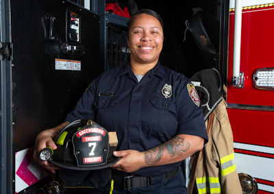 Greensboro firefighter Brittany King