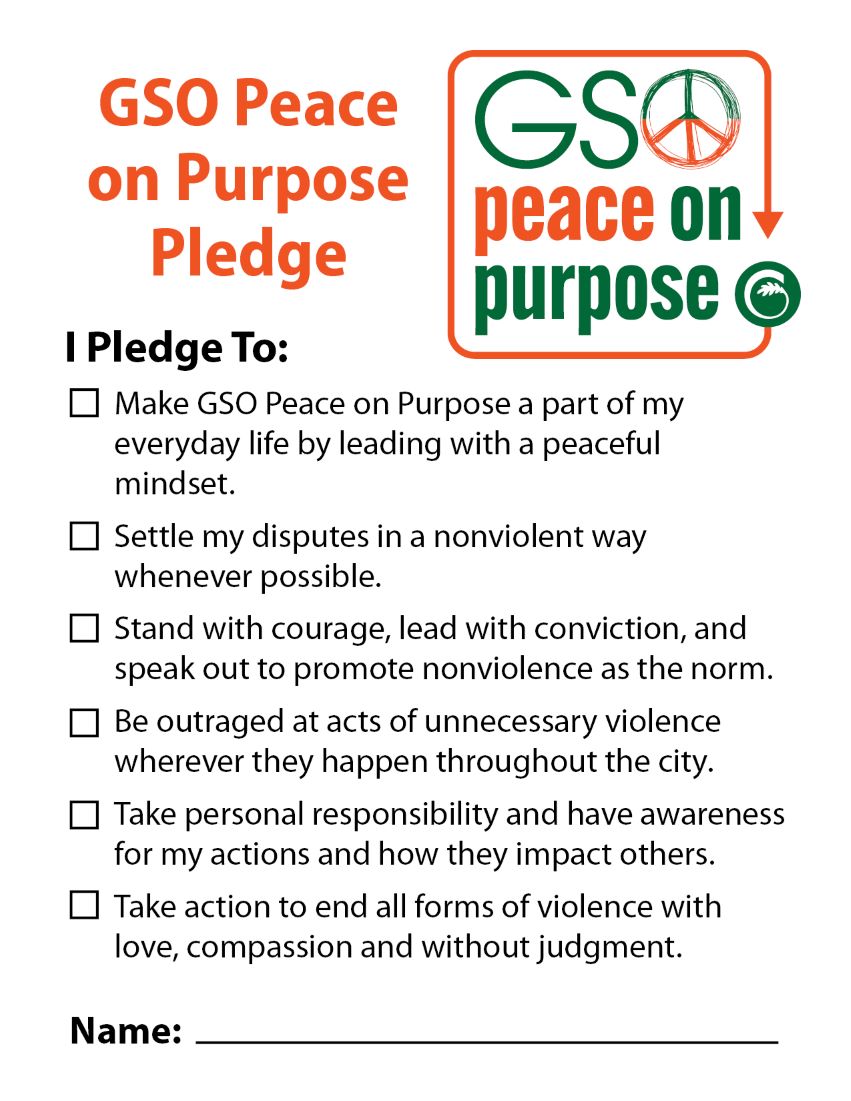 GSO Peace on Purpose Pledge 1UP