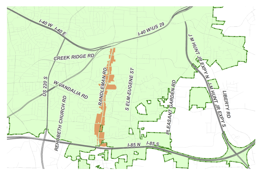 Randleman Road Plan 2 Map