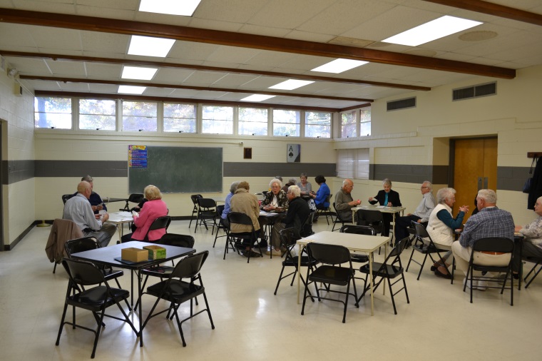 People sitting at tables